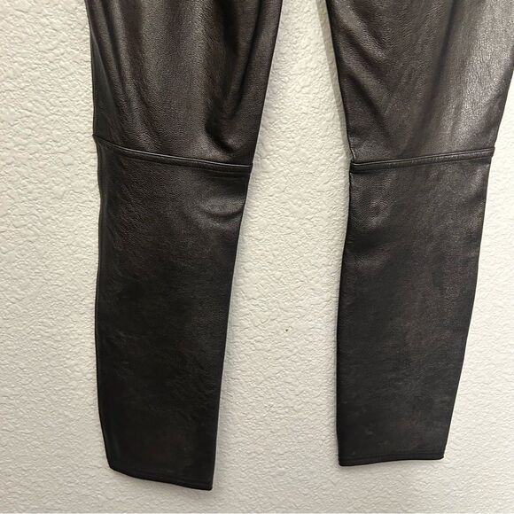 Spanx Leather-Like Ankle Skinny Pant Luxe Black Size XS TP - Picture 8 of 16